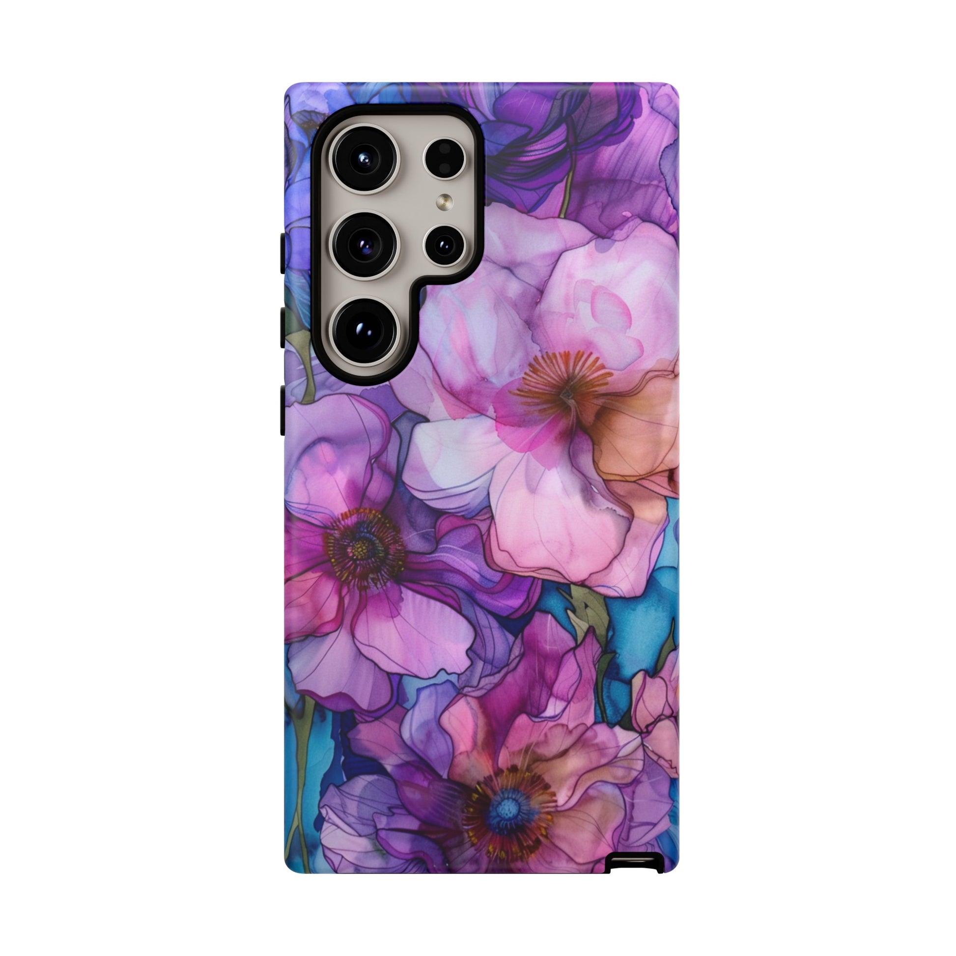 Stained glass pattern phone case for Samsung Galaxy S24