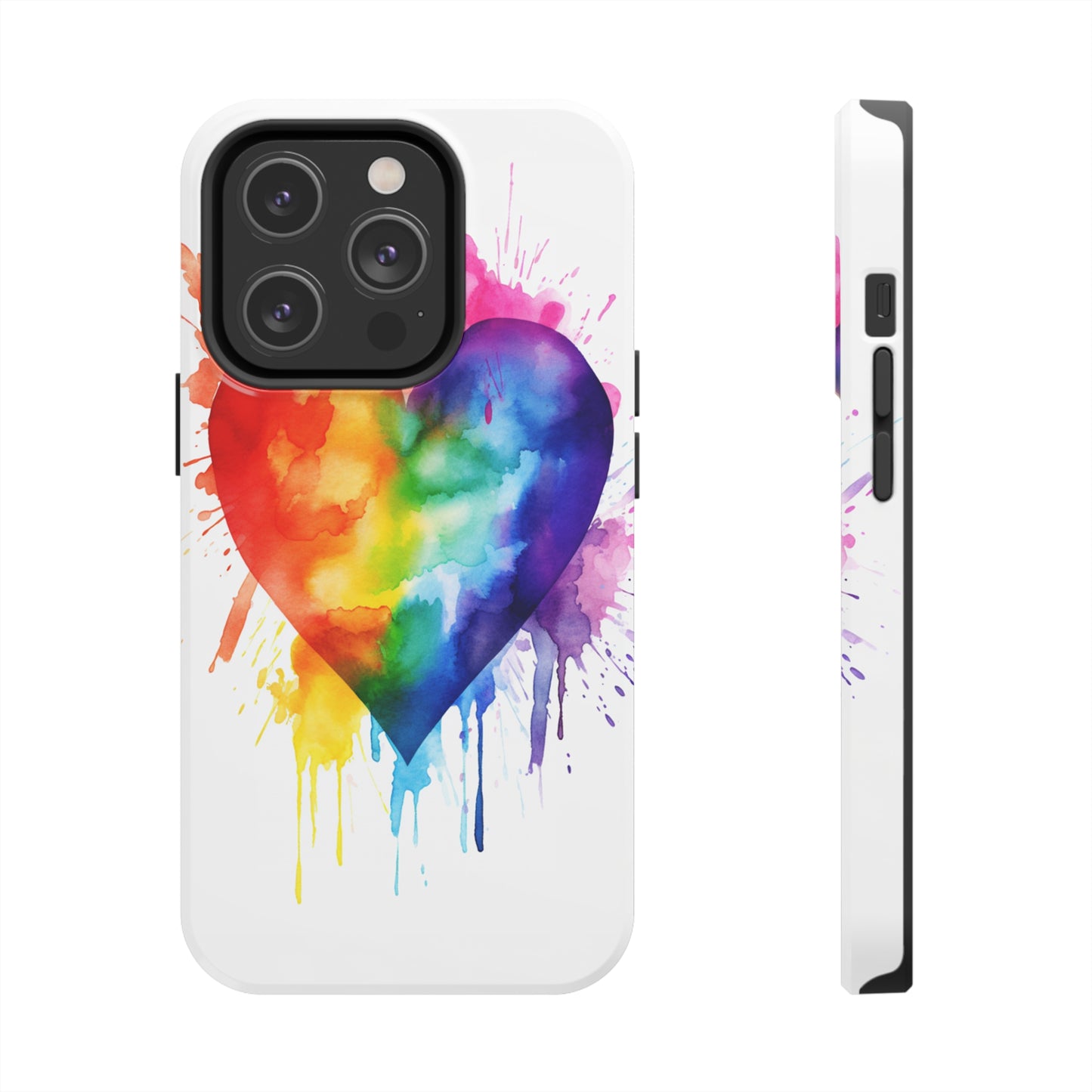 Gay Pride Rainbow Heart iPhone Case | Embrace Love, Equality, and LGBTQ+ Pride