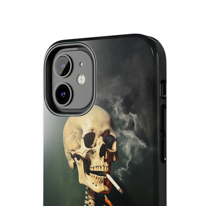 Smoking Skull iPhone Case | Edgy Style with a Mysterious Vibe for iPhone 11, 12, 13, 14, SE 2020 & Mor