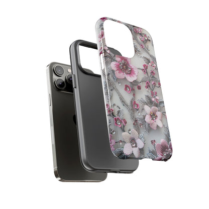 Coquette Aesthetic Floral Art iPhone 12 Case