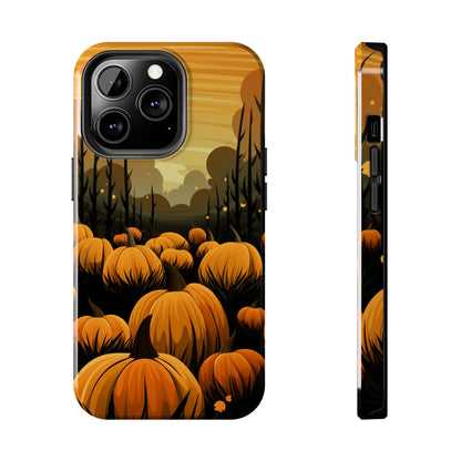 Halloween Fall Pumpkins iPhone Case | Embrace the Spooky Autumn Vibes