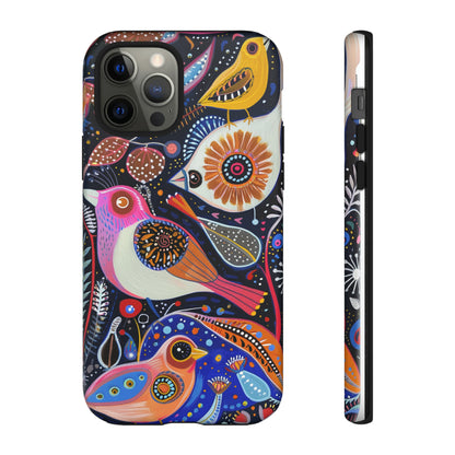 Mexican Style Bird Painting Phone Case