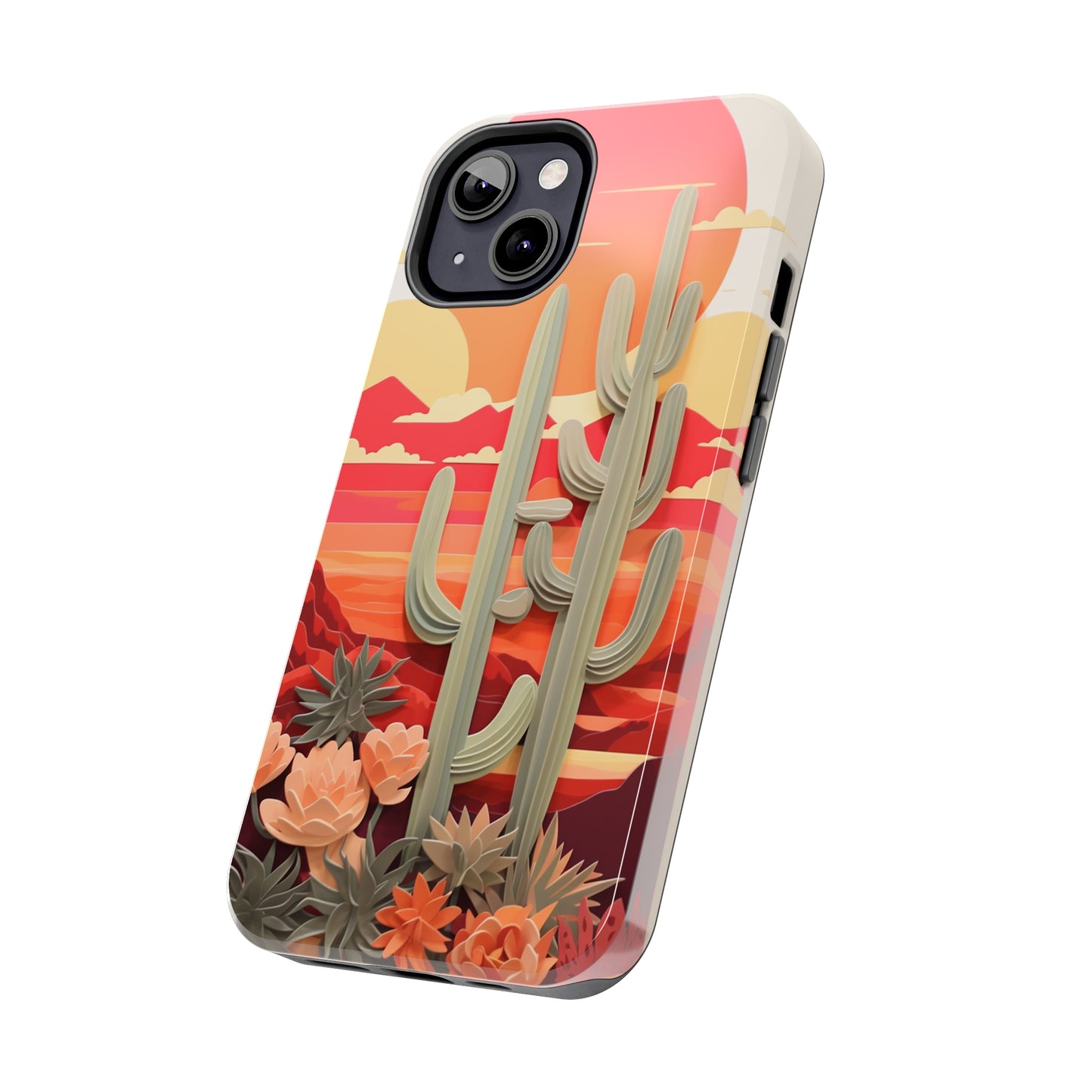 Cactus Desert Sunset iPhone Case