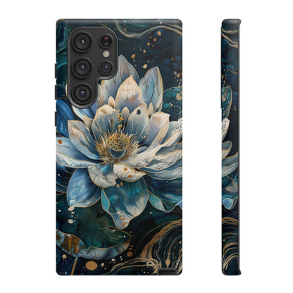 Zen Stained Glass Lotus Floral Design Phone Case