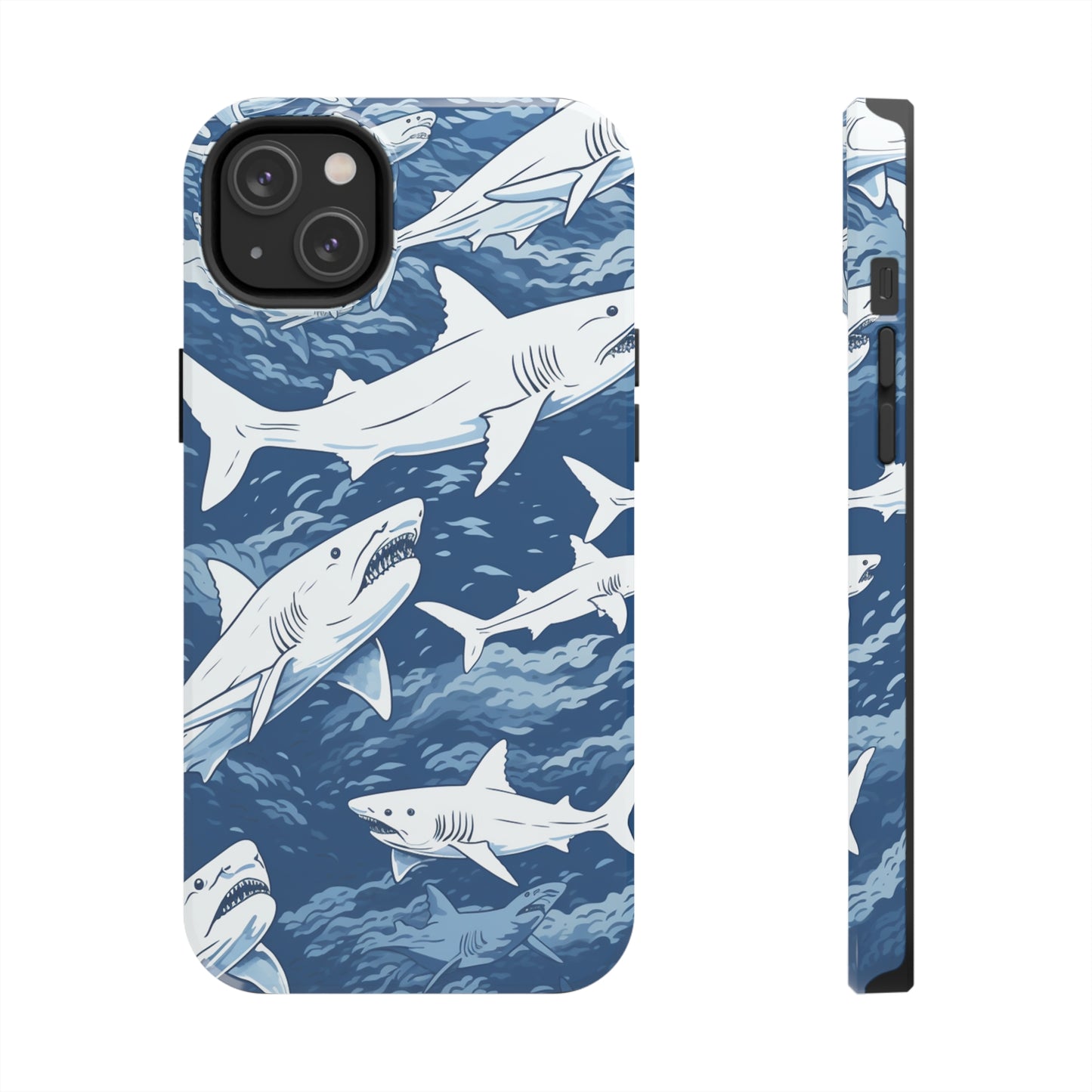 Shark Design: Dive into the Depths with an Aquatic Adventure iPhone Case