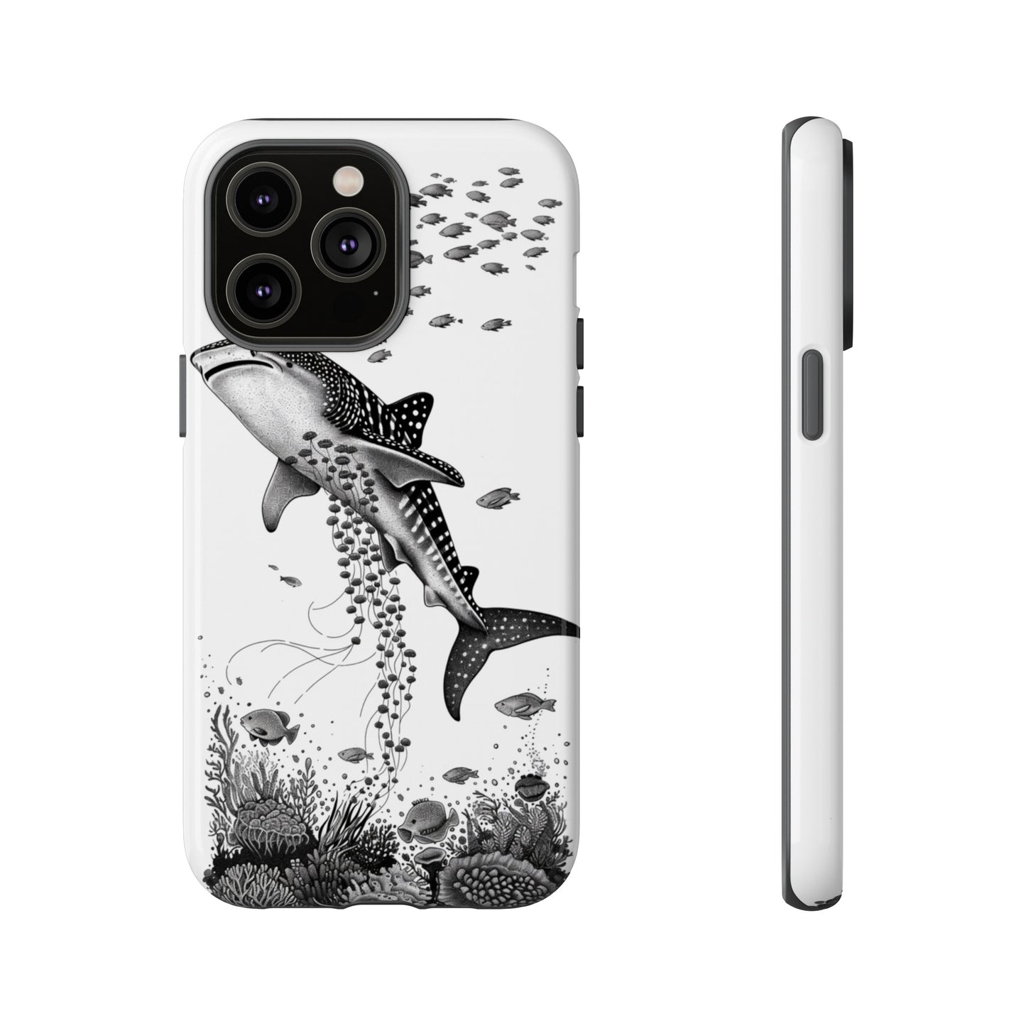 Whale Shark, Turtle, Manta Ray Phone Case