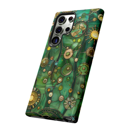 Green Celestial Stained Glass Mosaic Phone Case