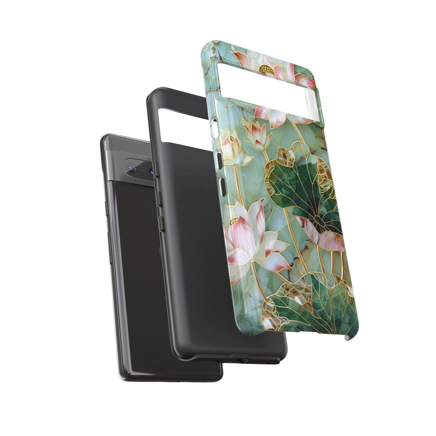 Elegant Floral Phone Case - Tough Cases with Lotus Design