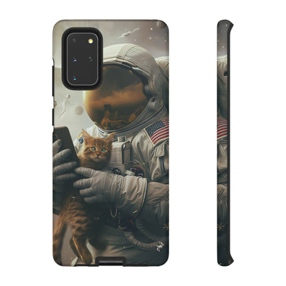 The Astronaut and the Cat Phone Case