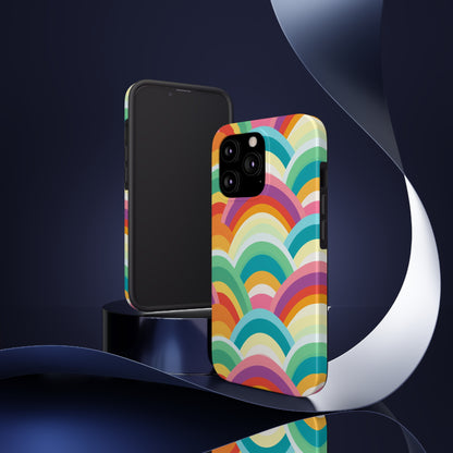 Rainbow Tough iPhone Case | Embrace Vibrant Style and Reliable Protection