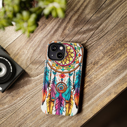 Psychedelic Native American Dreamcatcher iPhone Case | Fusion of Art and Cultural Heritage