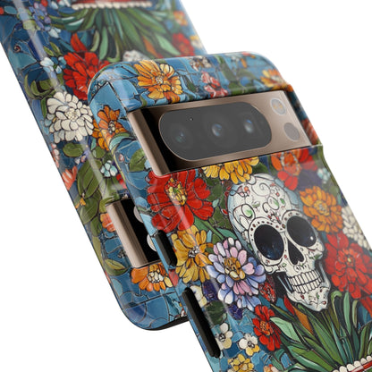 Mexican Talavera Day of The Dead Tile Phone Case