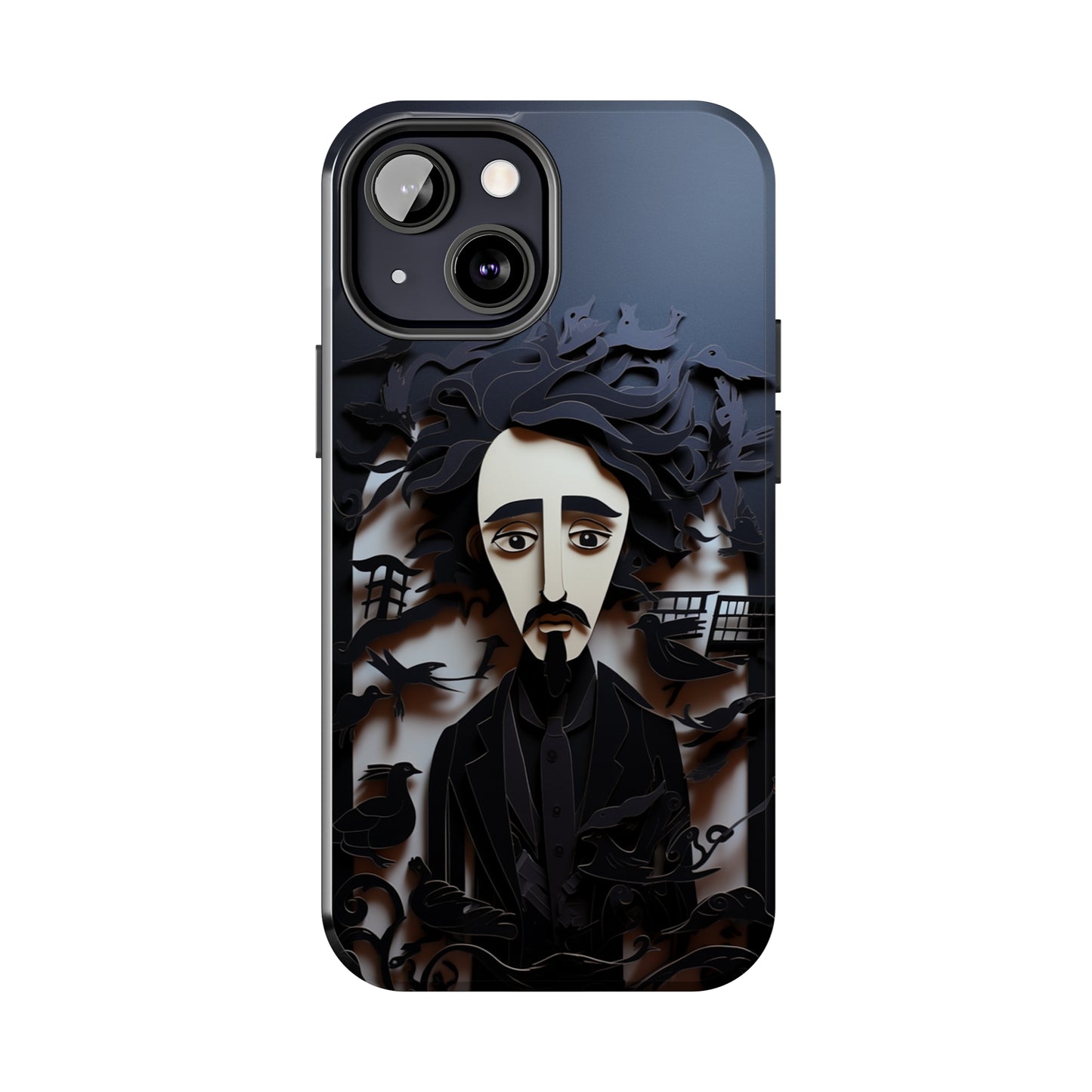 Edgar Allan Poe Gothic Halloween iPhone Case | Embrace the Dark Gothic Charm