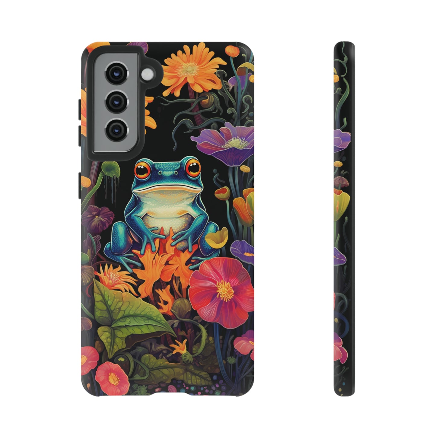 Floral Frogs Elegance Phone Case for Google Pixel, iPhone & Samsung Galaxy