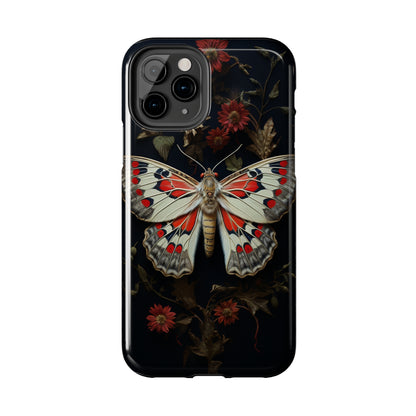 Deadhead Moth Gothic Floral Aesthetic Dark Academia iPhone Case | Embrace Mysterious Elegance