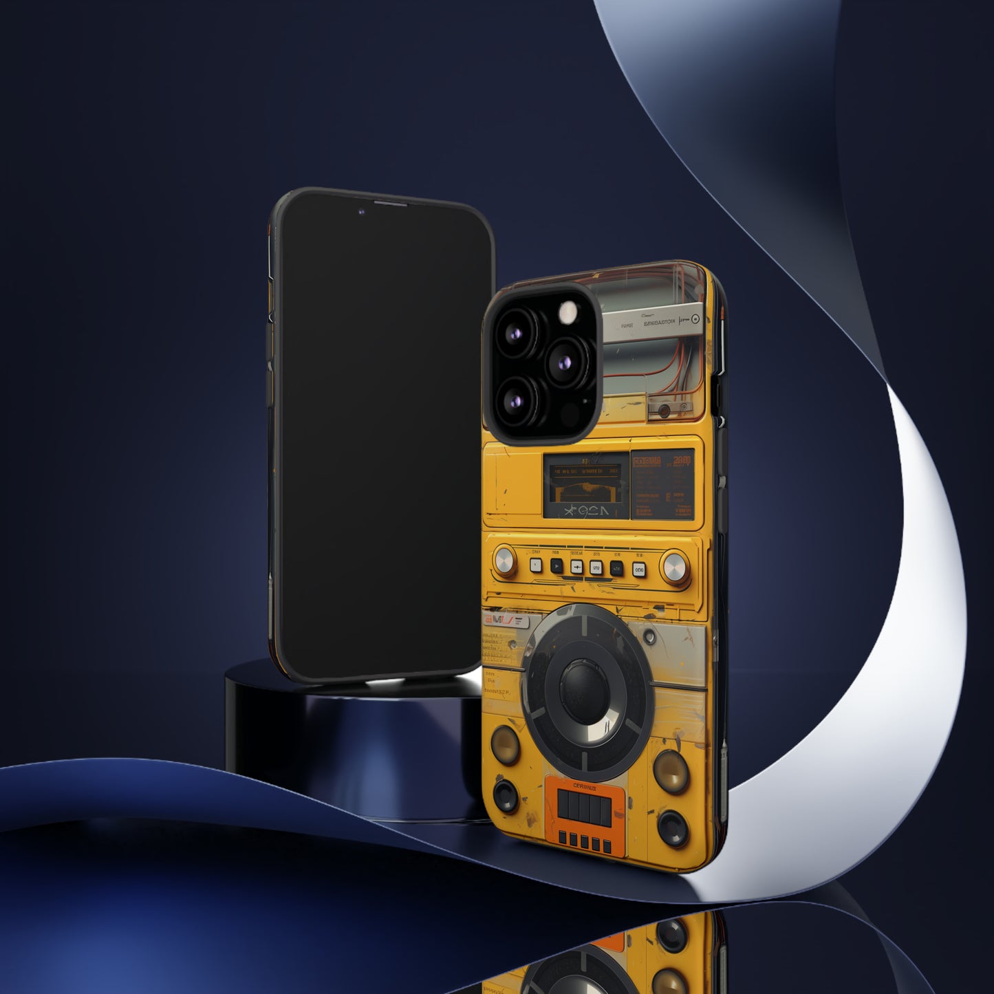 Cyberpunk Techno Gadget Walkman: Premium Phone Tough Case for iPhone, Samsung Galaxy, and Google Pixel