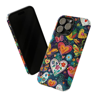 Floral Butterfly Magic Hearts Phone Case