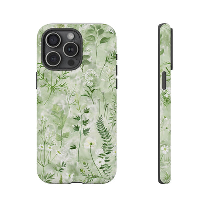 Floral Sage Green Wildflower Phone Case