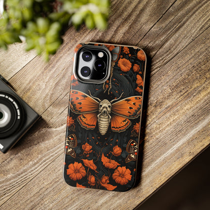 Eerie Elegance: Halloween Goth Moth Apple Phone Case | Dark Enchantment iPhone Case