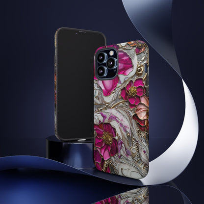 Stained Glass Magenta Floral Paisley Explosion Phone Case