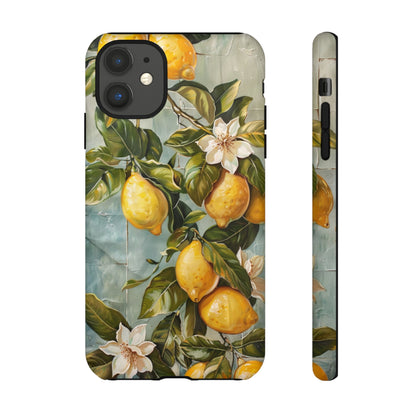 Mediterranean Lemon Tile Oil Painting iPhone 13 Case