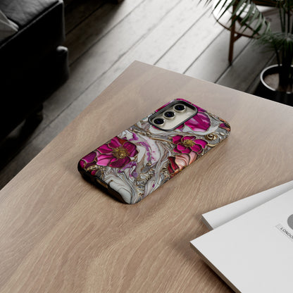 Stained Glass Magenta Floral Paisley Explosion Phone Case