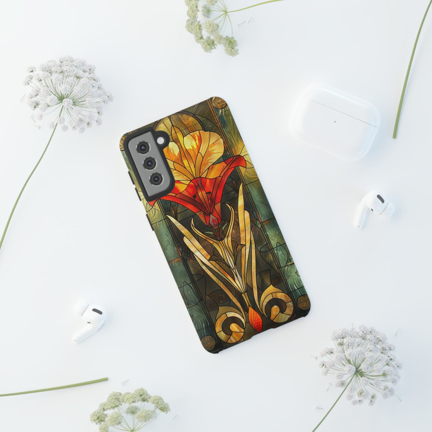 Art Deco Stained Glass floral Phone Case