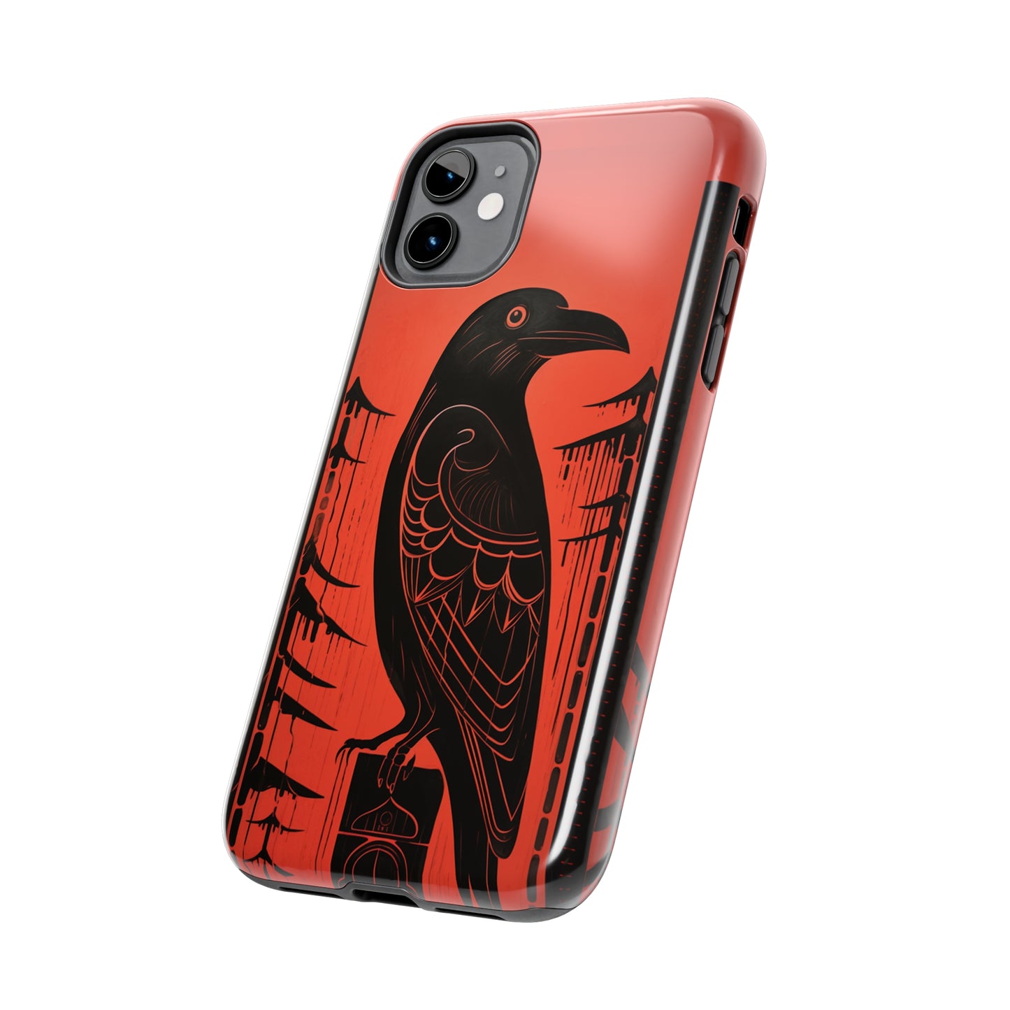 Mystic Totem: Northwest Native American Tribal Raven | Cultural Heritage iPhone Case