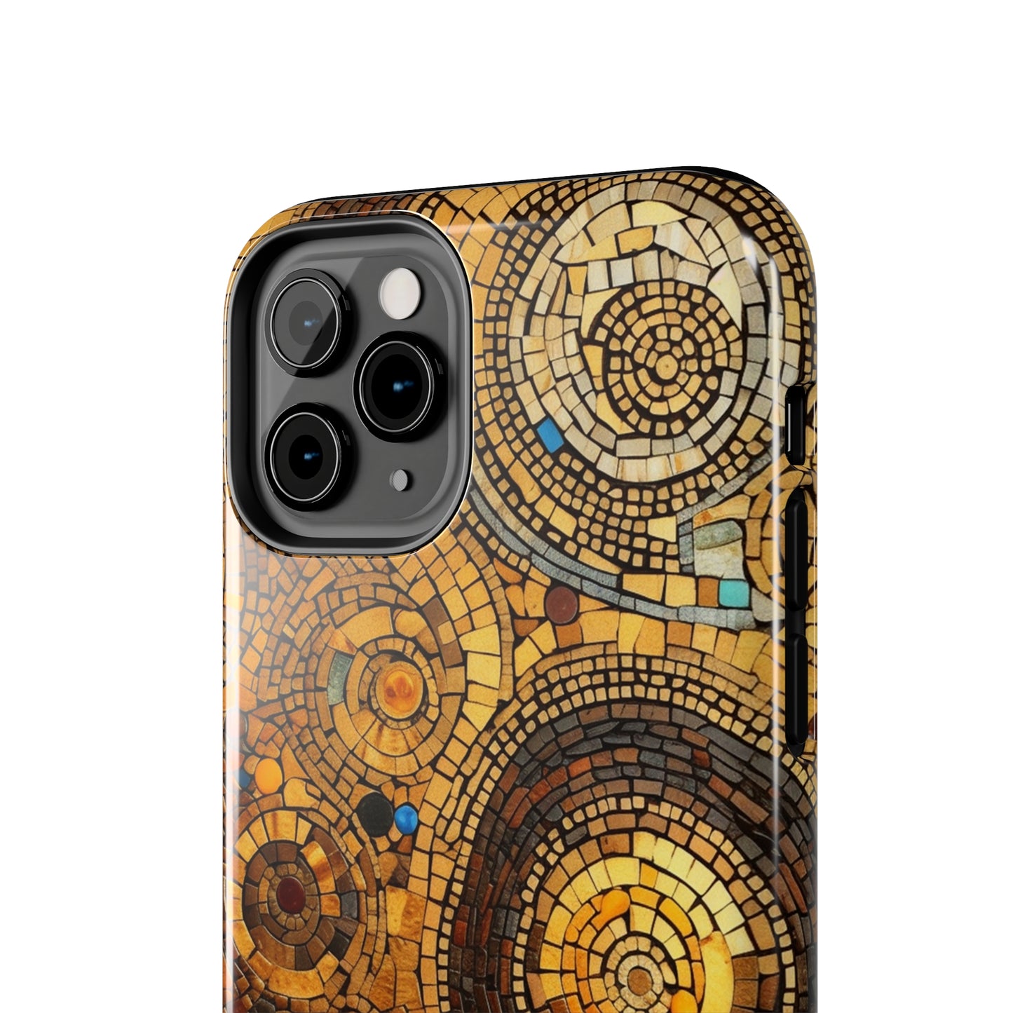 Golden Spiral Tile iPhone Case | Add Glamour and Elegance to Your Device