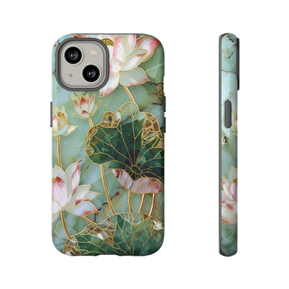 Elegant Floral Phone Case - Tough Cases with Lotus Design