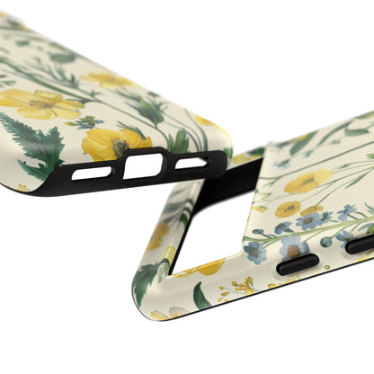 Floral Sage Yellow Wildflower Phone Case