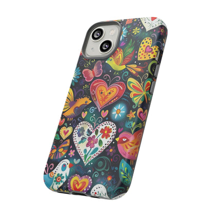 Floral Butterfly Magic Hearts Phone Case