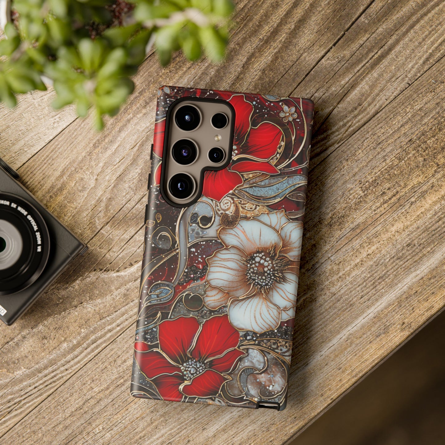 Stained Glass Floral Paisley Explosion Phone Case