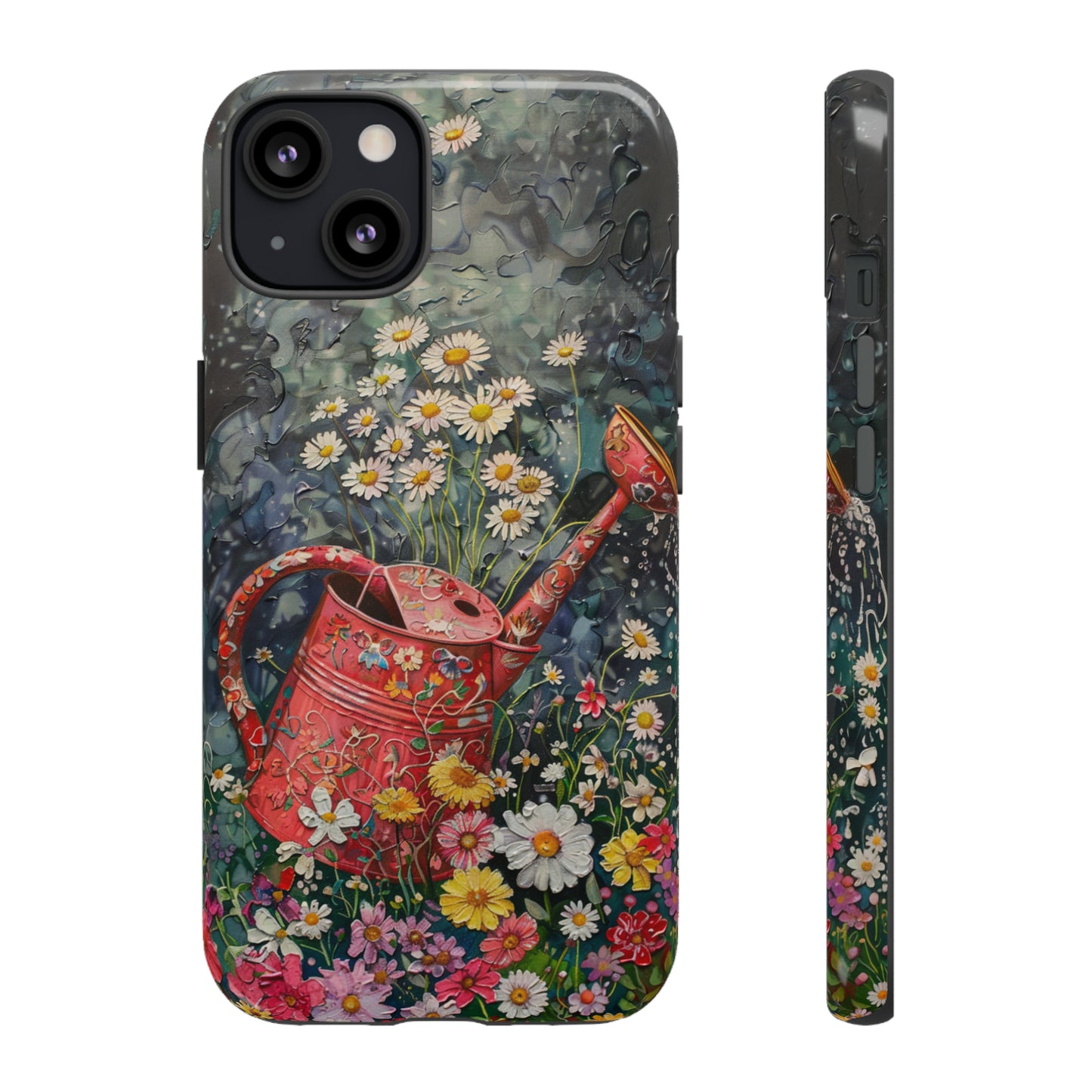 Flowers and Watering Can Floral Oil Painting Phone Case