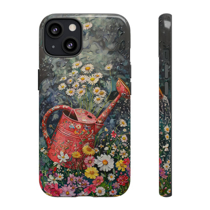 Flowers and Watering Can Floral Oil Painting Phone Case