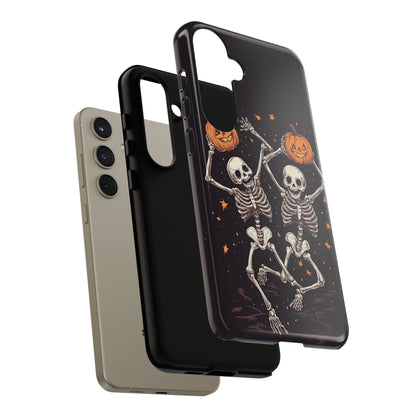 Dancing Skeletons with Jack-o'-Lanterns Phone Cover