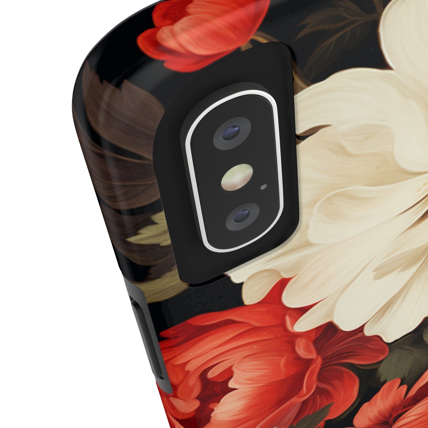 Vintage Floral Aesthetic Phone Tough Case | Antique Elegance for iPhone