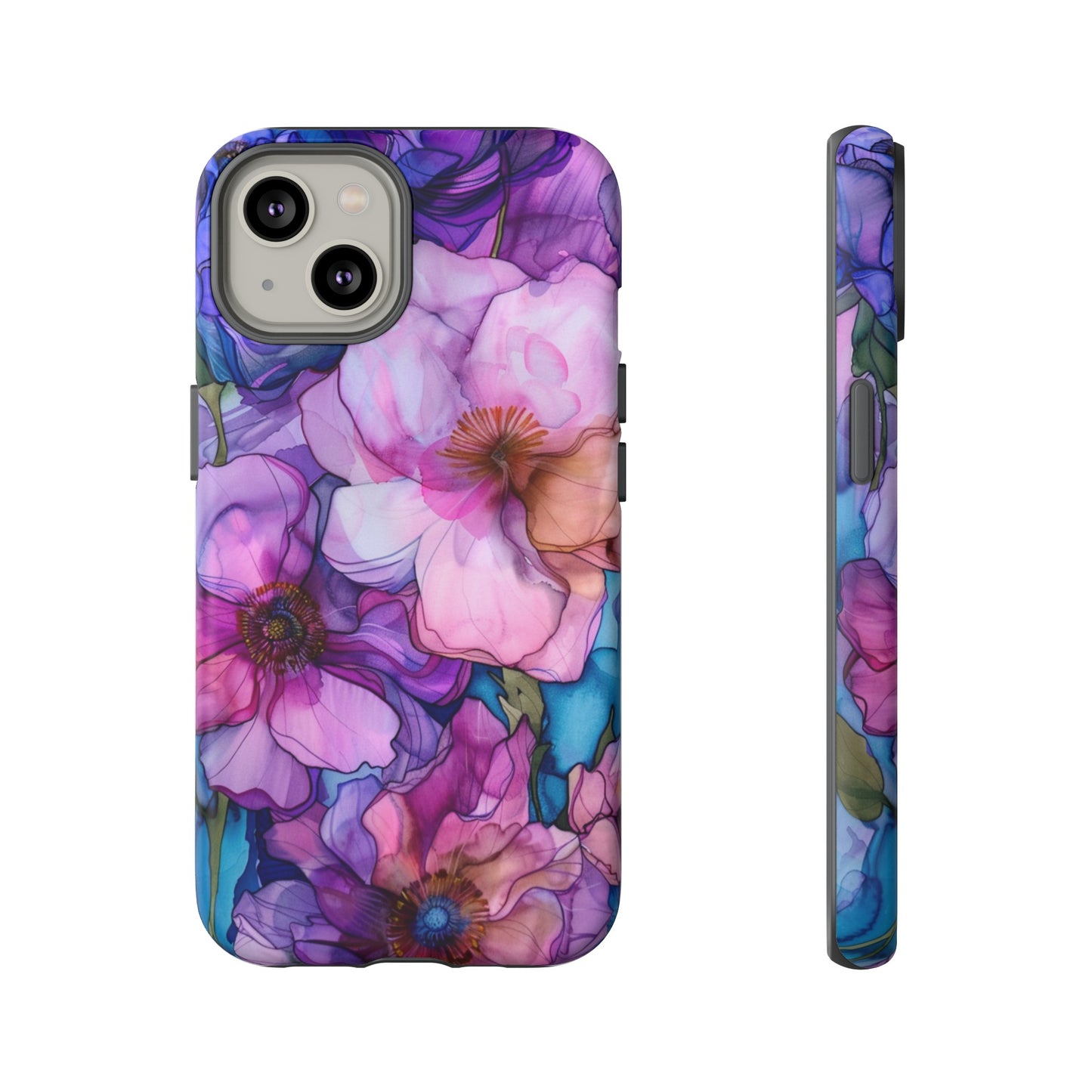 Purple Flower Stained Glass Phone Case