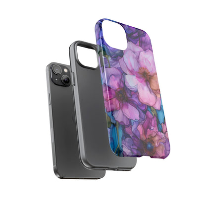 Purple Flower Stained Glass Phone Case