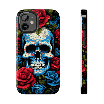 Skull and Roses iPhone Case | Edgy Elegance and Timeless Beauty