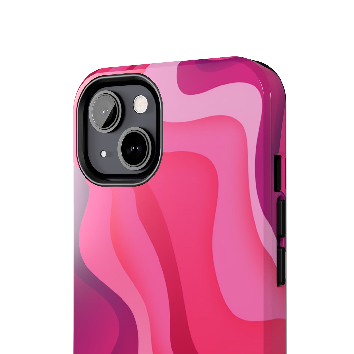 The Pink Wave iPhone Case Splash of Vibrance | Modern Art Meets Protection iPhone Tough Case