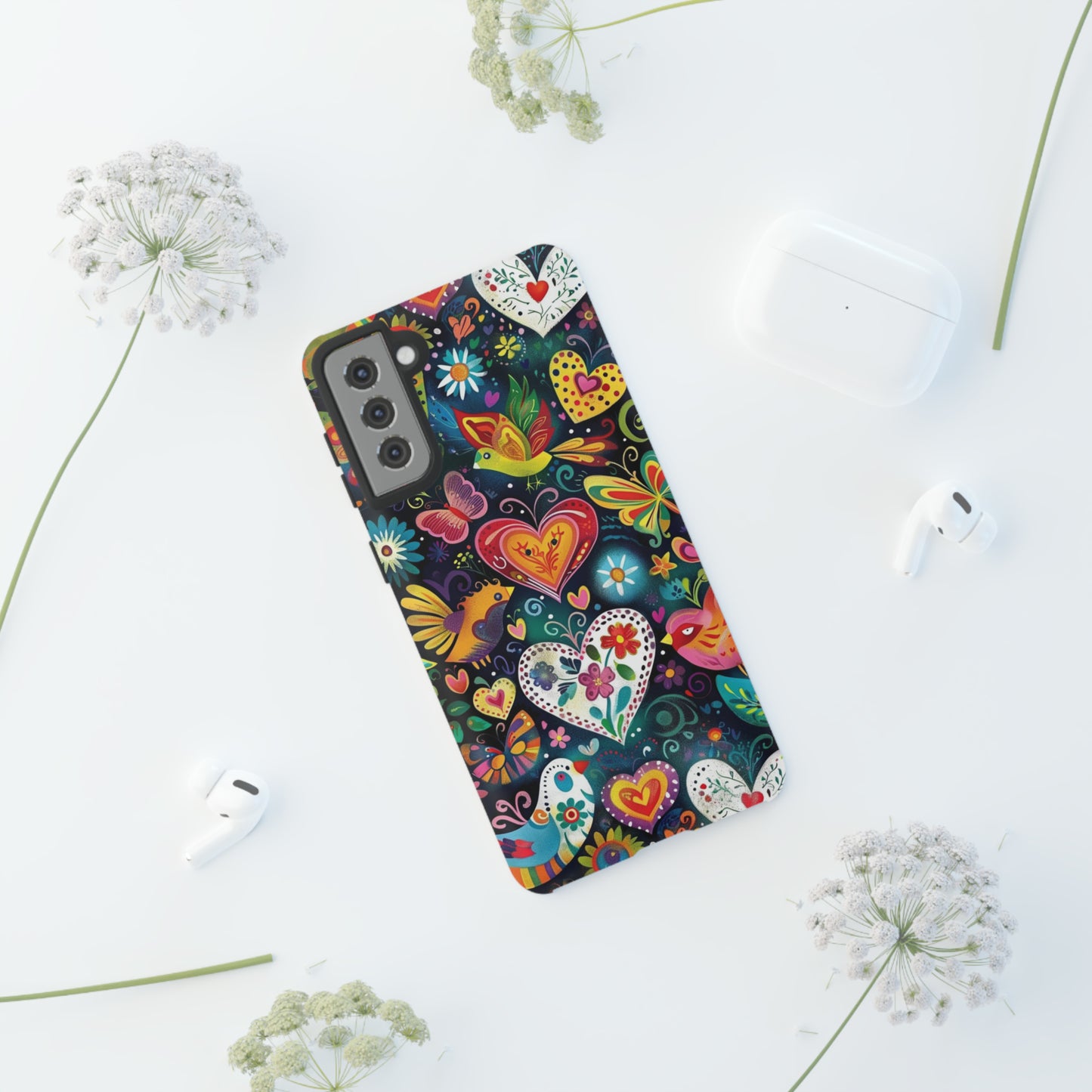 Floral Butterfly Magic Hearts Phone Case