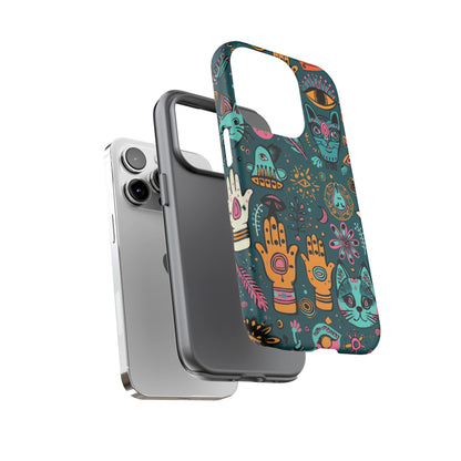 Kabbalistic Kitty Talisman Collage Phone Case