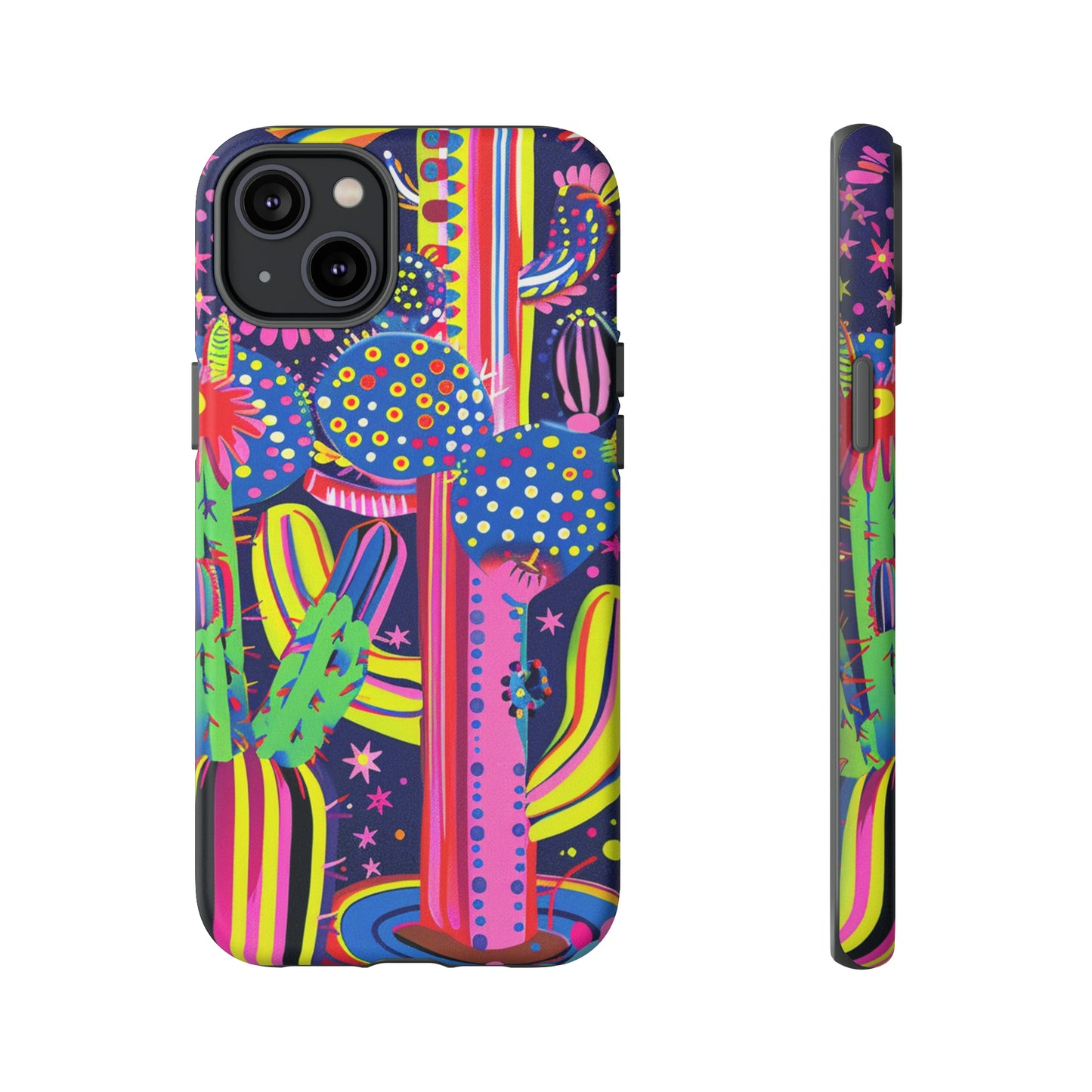 Retro 1960s Psychedelic Cactus Flowers Phone Case