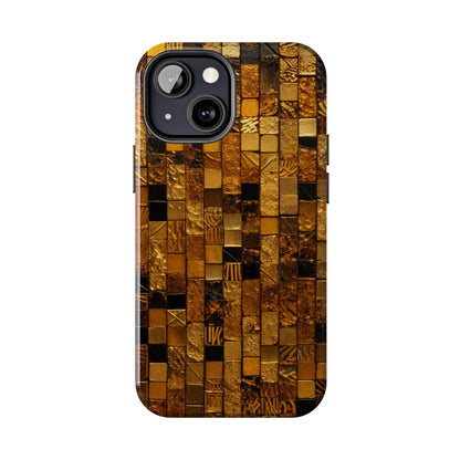 Golden Tile iPhone Case | Add Glamour and Elegance to Your Device