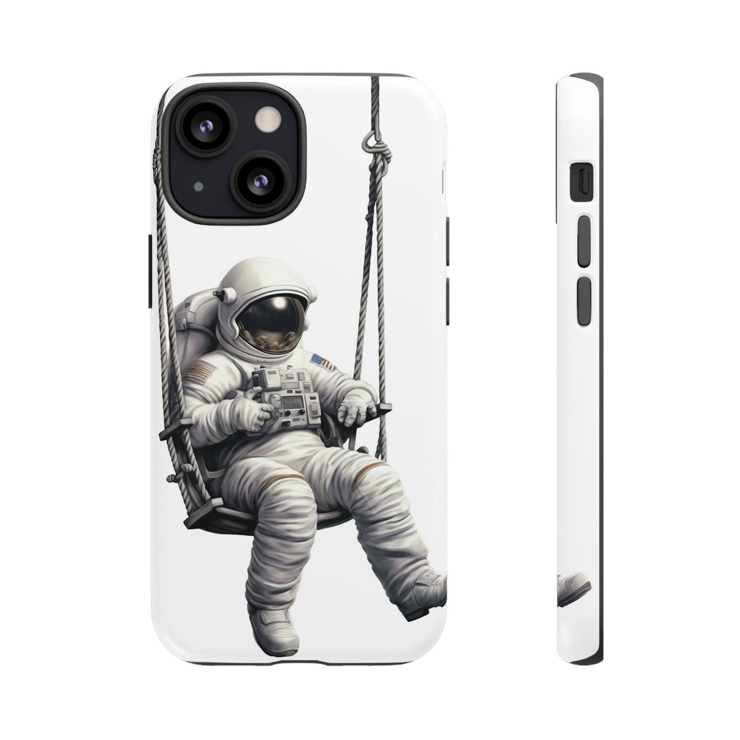 Astronaut on a Swing Phone Case