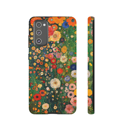 Gustav Klimt Style Flower Garden Painting Phone Case