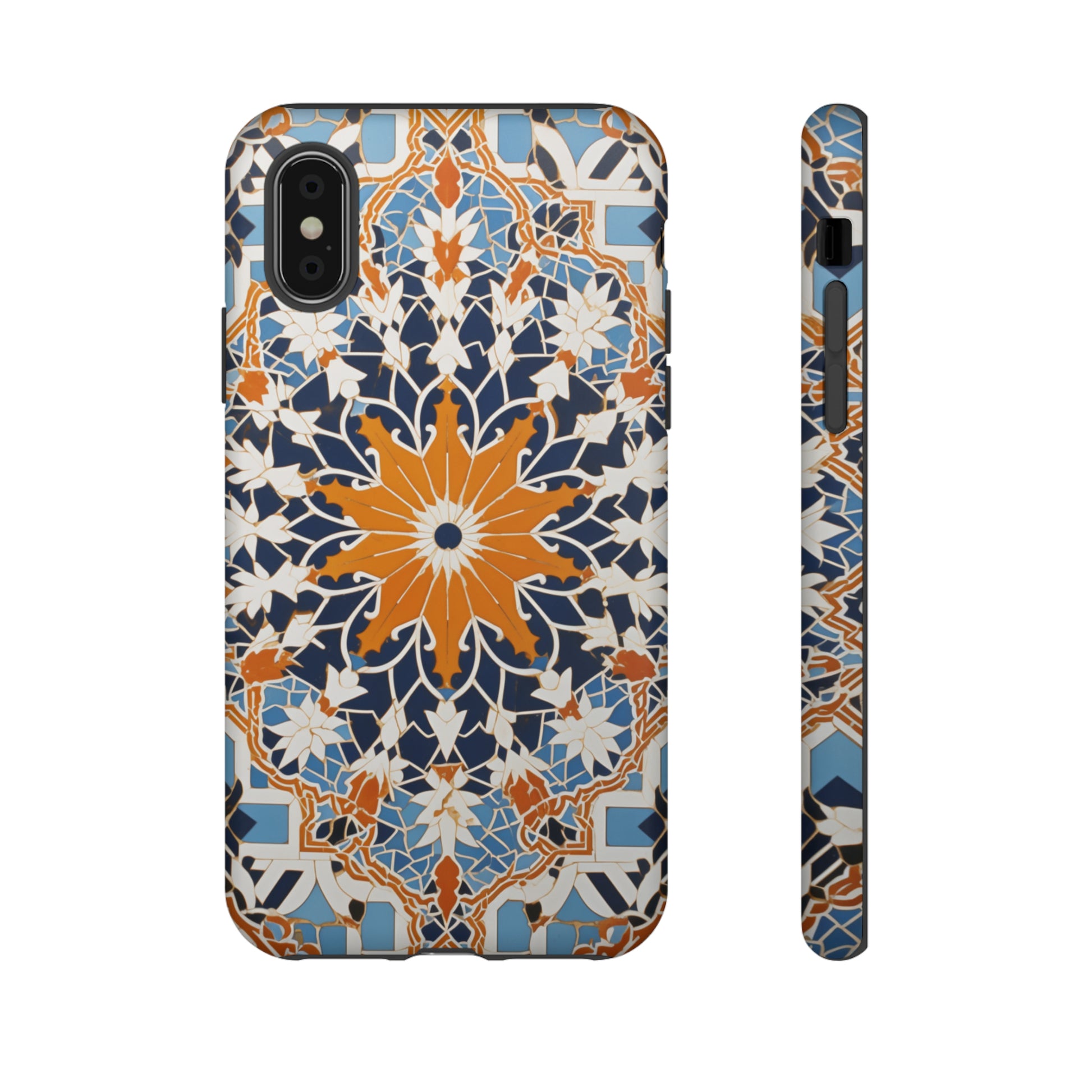 Tile art cover with Moroccan culture flair for iPhone 12