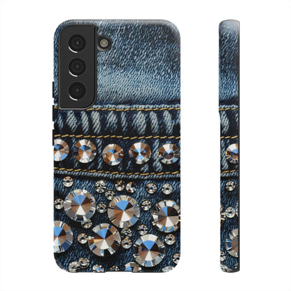 Blue Jean Queen Rhinestone Bling Phone Case