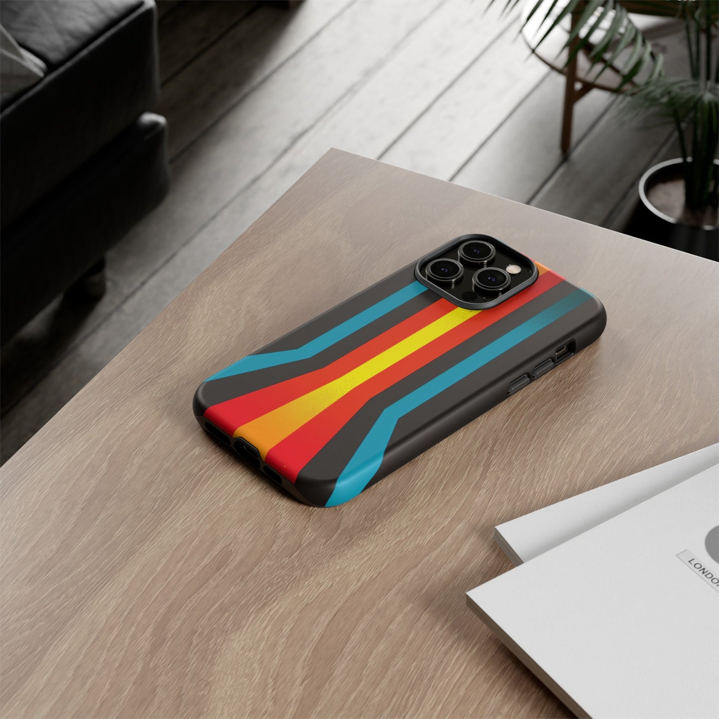 Retro Lines 1980s Flashback Phone Case